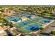 Aerial view of community tennis courts at 1729 Leisure World --, Mesa, AZ 85206