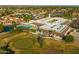 Aerial view of community clubhouse, pool, and golf course at 1729 Leisure World --, Mesa, AZ 85206