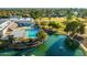 Aerial view of community pool and lake at 1729 Leisure World --, Mesa, AZ 85206