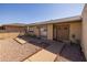 Private patio with seating area and gravel at 1729 Leisure World --, Mesa, AZ 85206
