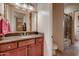 Well-appointed bathroom with granite countertop and walk-in shower at 26615 N 71St Pl, Scottsdale, AZ 85266