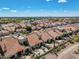 Aerial view of community with Spanish-style homes and desert landscape at 8870 E Greenview Dr, Gold Canyon, AZ 85118