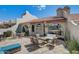 Spacious patio with seating area, perfect for outdoor entertaining at 8870 E Greenview Dr, Gold Canyon, AZ 85118
