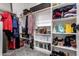 Well-organized closet with shelving and hanging rods at 17657 W Buckhorn Trl, Surprise, AZ 85387