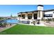 Luxury pool with expansive backyard and patio at 4455 E Quail Brush Rd, Cave Creek, AZ 85331
