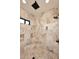 Large walk-in shower with multiple shower heads and built-in seat at 4455 E Quail Brush Rd, Cave Creek, AZ 85331