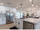 Modern kitchen with stainless steel appliances and white cabinets at 6646 S La Rosa Dr, Tempe, AZ 85283