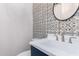 Modern bathroom with patterned tile and updated vanity at 12075 N San Clemente St, Surprise, AZ 85388
