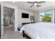 Spacious bedroom with backyard view and ample closet space at 12075 N San Clemente St, Surprise, AZ 85388