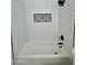 Updated bathroom with subway tile shower/tub combo at 5984 W Geronimo Ct, Chandler, AZ 85226