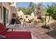 Relaxing patio with fireplace and comfortable seating at 38065 N Cave Creek Rd # 4, Cave Creek, AZ 85331