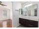 Bathroom with floating vanity and modern fixtures at 2402 E 5Th St # 1481, Tempe, AZ 85288