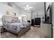 Main bedroom with plush carpet and plenty of natural light at 5839 E Jensen St, Mesa, AZ 85205