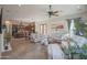 Open living room featuring a kitchen, and a neutral color palette at 17808 N 57Th Pl, Scottsdale, AZ 85254