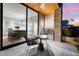 Outdoor kitchen and patio seating area with modern appliances at 6311 E Phoenician Blvd # 21, Scottsdale, AZ 85251