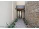 Inviting entryway with stone and modern design at 6311 E Phoenician Blvd # 21, Scottsdale, AZ 85251