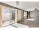Living room with sliding glass doors and patio access at 1045 N Granite Reef Rd, Scottsdale, AZ 85257