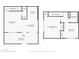 Two-story floor plan showcasing a living room, dining room, kitchen, and bedrooms at 1045 N Granite Reef Rd, Scottsdale, AZ 85257