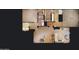 Top-down view of the home's floor plan at 12956 W El Sueno Ct, Sun City West, AZ 85375
