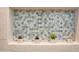 A tiled shower niche with small potted succulents at 12956 W El Sueno Ct, Sun City West, AZ 85375