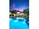 Large swimming pool with a tranquil atmosphere and stunning sunset view at 341 E Monte Vista Rd, Phoenix, AZ 85004