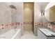 Clean bathroom with modern fixtures and a patterned tile accent at 341 E Monte Vista Rd, Phoenix, AZ 85004
