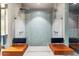 Spa-like bathroom with double shower heads and built-in benches at 341 E Monte Vista Rd, Phoenix, AZ 85004