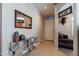 Entryway with decorative console table and view into living area at 4333 S Pony Rider Trl, Gold Canyon, AZ 85118