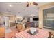 Open kitchen features island, ample cabinetry, and breakfast nook at 5389 S Scott Pl, Chandler, AZ 85249