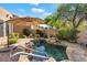 Inviting backyard pool with a relaxing patio at 7473 E Soaring Eagle Way, Scottsdale, AZ 85266
