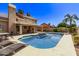Inviting backyard pool with spa and patio area at 2726 N Ricardo --, Mesa, AZ 85215