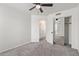 Bedroom with mirrored closet doors and carpet at 2726 N Ricardo --, Mesa, AZ 85215