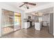 Kitchen with island, stainless steel appliances, and pool view at 2726 N Ricardo --, Mesa, AZ 85215