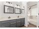 Large bathroom with double sinks and updated vanity at 2726 N Ricardo --, Mesa, AZ 85215