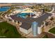 Aerial view of community pool, clubhouse and recreational areas at 22427 E Oriole Way, Queen Creek, AZ 85142