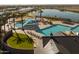 Aerial view of community pool and surrounding amenities at 22427 E Oriole Way, Queen Creek, AZ 85142