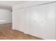 Spacious double closets with white doors at 4820 N 89Th Ave # 100, Phoenix, AZ 85037