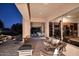 Relaxing patio with seating area and fire pit at 22455 N 55Th St, Phoenix, AZ 85054