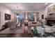 Elegant dining room with hardwood floors and large windows at 22455 N 55Th St, Phoenix, AZ 85054