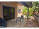 Private patio with seating area, perfect for outdoor dining at 7435 E Sundance Trl # 403, Carefree, AZ 85377