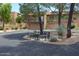 Attractive community courtyard with seating area at 7435 E Sundance Trl # 403, Carefree, AZ 85377