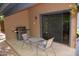 Outdoor patio with grill and seating, ideal for entertaining at 7435 E Sundance Trl # 403, Carefree, AZ 85377
