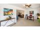 Home office with built-in desk and view into living area at 12563 W Brandywine Dr, Sun City West, AZ 85375