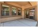 Covered patio with sliding glass door access at 26 S Quinn Cir # 7, Mesa, AZ 85206
