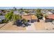 Aerial view of single-story home with driveway and landscaped yard at 17226 N 29Th Dr, Phoenix, AZ 85053