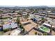 Aerial view showing house, pool, and large backyard in a residential neighborhood at 17226 N 29Th Dr, Phoenix, AZ 85053