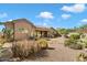 Backyard with desert landscaping and stone accents at 15120 E Vermillion Dr, Fountain Hills, AZ 85268
