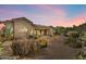 Backyard with desert landscaping and stone accents at 15120 E Vermillion Dr, Fountain Hills, AZ 85268