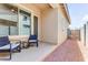 Private backyard with patio and access gate at 22788 E Orion Way, Queen Creek, AZ 85142