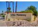 Community entrance sign for Villa Monterey at 4722 N 76Th Pl, Scottsdale, AZ 85251